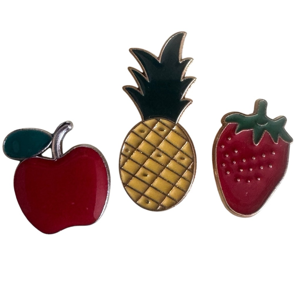 Fruit-Themed Enamel Pin Set